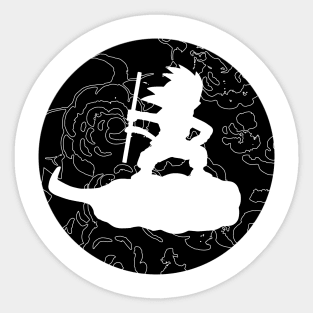 Goku silhouette inspired Sticker